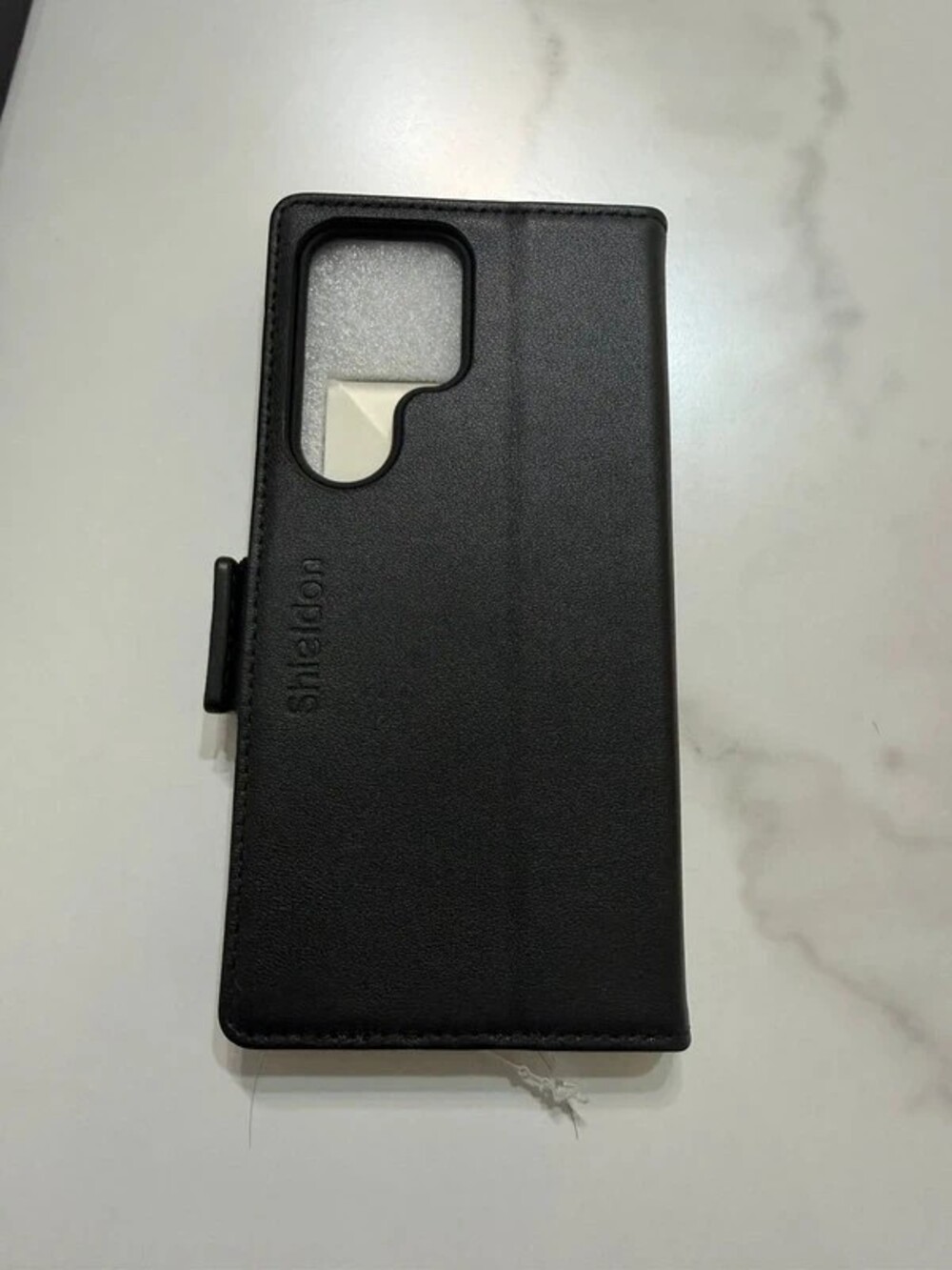Shieldon Leather Wallet Case for Samsung Galaxy S25 Ultra - Black